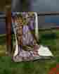 Dtr2005 Sherpa Lavender Camo Super Plush 50 X 70 Mink Throw Afghan Style Blanket