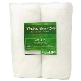 Duracasa 782069283937 Blanket Set Of 2 Rolls 3 Foot X 8 Artificial Snow Blankets For Christmas
