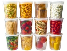 00339 Durahome - Deli Food Storage Containers With Lids 32 Oz Quart Pack Of 24 Lea