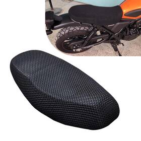 Dyezyt3334bl-l Dyeknee Motorcycle Scooter Moped Seat Cover Elastic Mesh Fabric Anti-slip Cushio