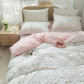Eavd00163-q Eavd Vintage Style Queen 90 Inch X A#garden Pink Floral No Comforter