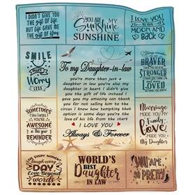 Ebmdsia 746822999639 Daughter In Law Gifts Blanket Birthday For From Mother