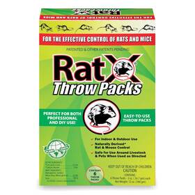 B07v35lzj9 Ecoclear Products Ratx Throw Packs- For All Species Of Rats And Mice. Safe Around Pets