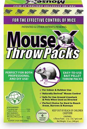 620206 Ecoclear Products Inc. Mousex Throw Packs- For All Species Of Rats Mice Safe Around Pets