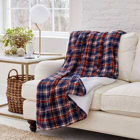 Eddie Bauer 038533880677 Smart Heated Electric Throw Blanket - Reversible Sherpa Wi-fi Enabled C