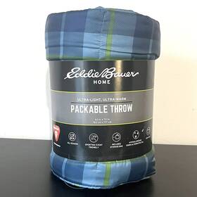 1324472 Eddie Bauer Home Packable Throw 60 Inch X 70 Ultra Warm And Light Primaloft All-season