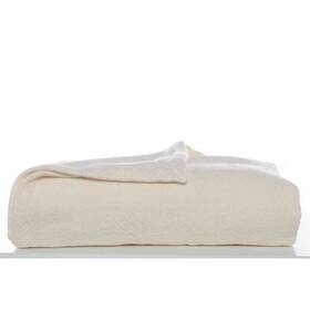 Eddie Bauer 445040151115 1-piece Full/queen Blanket Cotton Woven In Beige Bone