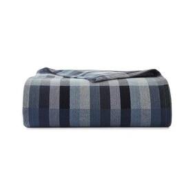 Eddie Bauer 883893602335 1 Piece 100% Blue Stripe Cotton Full/queen King Size Soft Home Twin Blanket