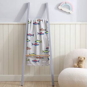 Eddie Bauer 883893776128 Throw Blanket Super Soft And Cozy Fleece Bedding Playful Home Decor Fish L