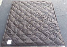 Eb650 Eddie Bauer Goose Down Throw Blanket Camping Sherpa Lined Brown 60x50