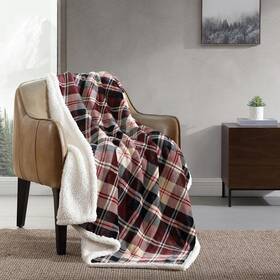 Ushshf1240324 Eddie Bauer - Blanket Super Soft Reversible Sherpa And Brushed Fleece Bedding Th