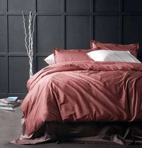 Eikei 791623233622 Solid Color Egyptian Cotton Duvet Cover Luxury Bedding Set King Dusty Cedar