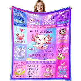Axolotl-s-c9jop0 Eixiders Axolotl Blanket 50 Inch X40 Gifts For Girls Women Lovers Birthday