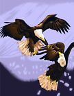 El Toro 2 Bald Eagles 860 Korean Mink Style 79 X 94 Queen Medium Wt Blanket 110001023295
