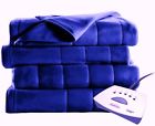Wo430-90 Electric Port Heated Sunbeam Fleece Blue Blanket