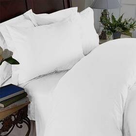 24rw Elegant Comfort 24rw- Elegance Linen 1200 Thread Count Full/queen Size Bright White