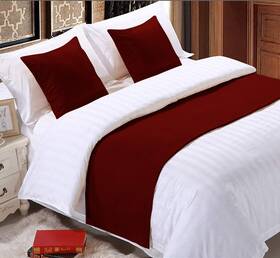 Eleg-3br-sl-18 Elegant Decor 800 Thread Count Bed Runner With 2 Piece Cushion Covers - 100%