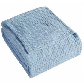 Elite Home 840299309015 Beatrice Grand Hotel Waffle Knit Cotton Blanket Full/queen
