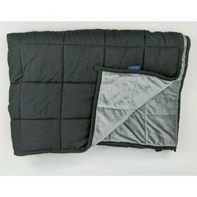 Ella Jayne 689192618622 Blanket Reversible 20lb Anti-anxiety Weighted Black/gray