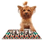 Em1012adm02 Kess Inhouse Akwaflorell Triangle Visions Feeding Mat For Pet Bowl