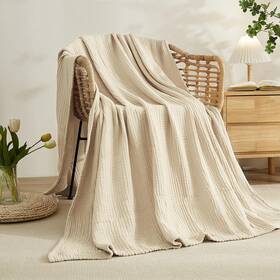 Emme 445006618638 Cabin 6 Layer 100% Cotton Muslin Blanket 50 Inch X60 Throw Fo
