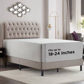 Eb-ftd-sht-21-f-svr Empyrean Bedding Light Grey Extra Deep Pocket Fitted Sheet Full Size Hotel Luxury De