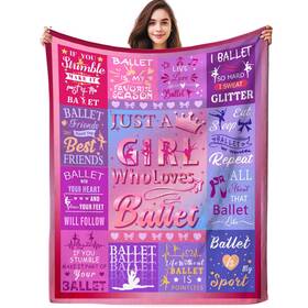 Eqwqv 646662987756 Dance Gifts For Girls Ballet Blanket Throw Ballerina Stuff