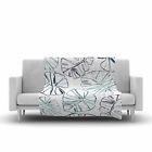 Euah6349 39745146 East Urban Home Danii Pollehn Monstera Illustration Fleece Throw