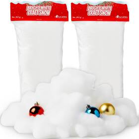 Eucatus Best Products And Gifts 817244028468 2 Pack Fake Snow Fluff Sheet 30 Sqft Fluffy Cotton-like Christmas