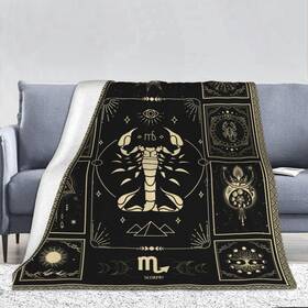 Maotan-scorpius8-40x50 Eupoebun Scorpio Constellation Blanket Astrology Sign Throw Witchy Room Decor Sof