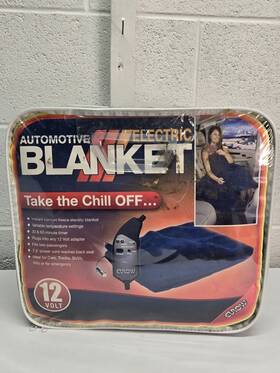 Hb-1001-nbl-165-j4 Eurow & Oreilly Corporation 12-volt Polar Fleece Heated Travel Blanket Roadpro