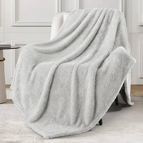 Bjr-5070-lg Exclusivo Mezcla Plush Fuzzy Fleece Throw Blanket Extra Large Super Soft Fluf