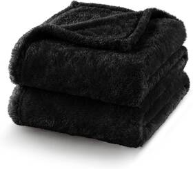 Bjr-9090-bk-uk Exclusivo Mezcla Plush Fuzzy Fleece Bed Blanket Queen Size Super Soft Fluffy A