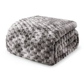 Bk-gbr9066-zrgr-uk Exclusivo Mezcla Twin Size Fleece Blanket For Bed 90x66 Inches Stylish Jacqu