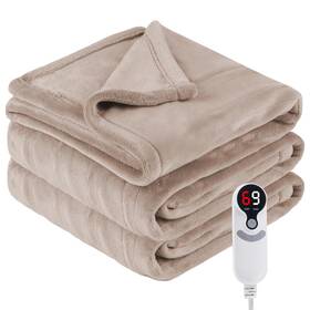 Ydn-ff-01 Eydna Electric Heated Blanket Full Size 72 Inch X84 6 Heating Levels And 10 Hours Auto O