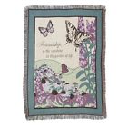 F22815 Friendship Throw Blanket Butterfly 7101696822815