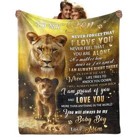 Faivhso 766646471856 Gifts For Son Birthday From Mom Blanket Gif