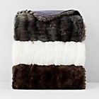 Faux Bloomingdale S Hudson Park New Bloomingdales Mink Pelted Fur Throw Chocolate Brown 845030011295