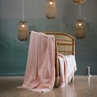 Fban01 Haven Earth Rose Pink Throw Blanket For Couch 6009093127865