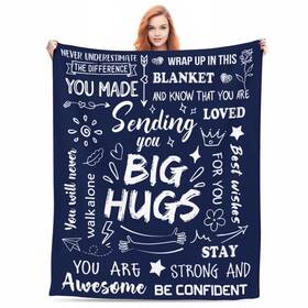 Blnakt01q-hug Feim-ao Get Well Soon Hug Blanket For Women Men Inspirational Thinking Of You Encoura