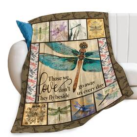 Jcw-2r33ly23826r Feorafei Dragonfly Print Blanket Dragonflies Memorial Throw Blankets Gifts For Couch S
