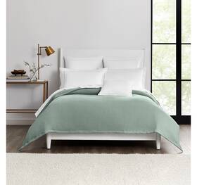 16878367e4064c Fieldcrest 100% Cotton Luxuriously Soft Woven Blanket Jade Green King