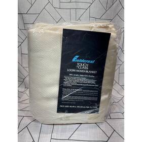 T25496 Fieldcrest Touch Of Class Loom Woven Blanket Nos Set Two Cream Size Twin