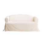 Sf41069 Fit Cvc Slipcover Color T-cushion Natural Piece Sure Canvas Sofa