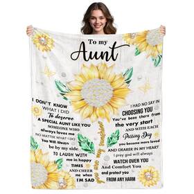 Fiwbnasz 694743441376 Aunt Gifts Birthday Aunties Blanket Gift For Aunts From Niece N