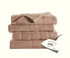 W0430-90 Fleece Blanket Sunbeam Electric Heated Mushroom
