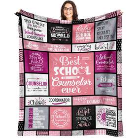 Fluxflix 751787433061 School Counselor Gifts For Women Blanket 60 Inch X50 Appreciatio