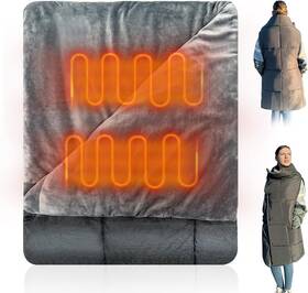 Flyfreeu 774803536904 Portable Usb Heated Blanket 3 Heat Settings Wearable Throw