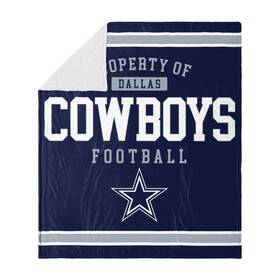 Foco Bktnfshfl67 Dallas Cowboys Nfl Team Property Of Sherpa Fleece Blanket