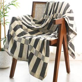 Folkulture 904412407575 Throw Blanket For Couch 50 X 60 100% Recycled Cotton And Thro